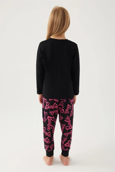 Qiz bolalar uchun pijama to'plami Qora L1766-G - 3