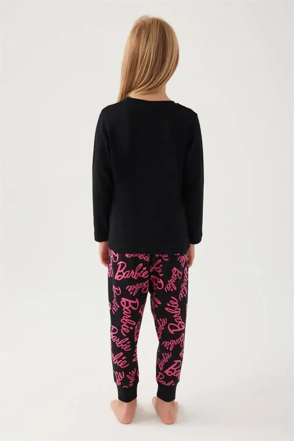 Qiz bolalar uchun pijama to'plami Qora L1766-G - 3