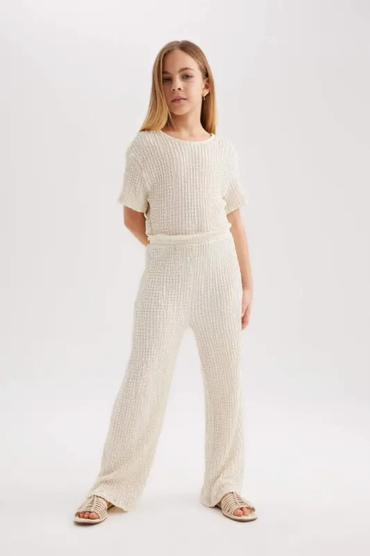 Qiz bolalar uchun qisqa yengli uzun kombinezon B4637a824sm - 1