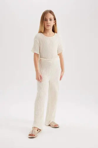 Qiz bolalar uchun qisqa yengli uzun kombinezon B4637a824sm - 3