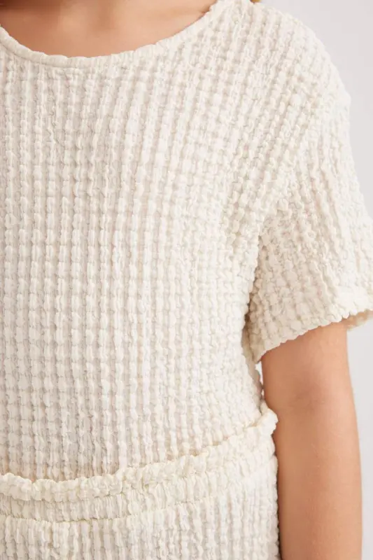 Qiz bolalar uchun qisqa yengli uzun kombinezon B4637a824sm - 6