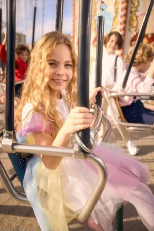 Qiz bolalar uchun rangli tutu yubkasi Z5440a623sm - 1