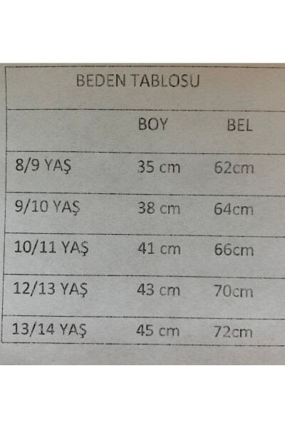 Qiz bolalar uchun sintetik teri yubka - MOR TIRTIL (1)