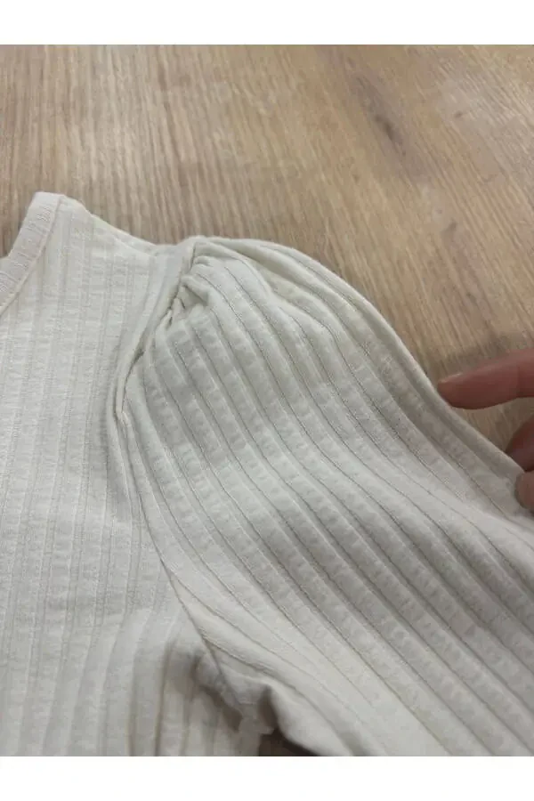 Qiz bolalar uchun triko, 100% uzun yengli - 4