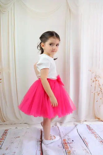 QIZ BOLALAR UCHUN TUTU YUBKA, PONPONLI YOKI ODDIY - 5
