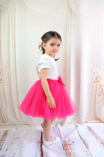 QIZ BOLALAR UCHUN TUTU YUBKA, PONPONLI YOKI ODDIY - 6