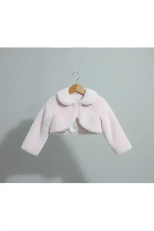 Qiz bolero mo'ynali plyush qiz bolero ko'ylagi - 2