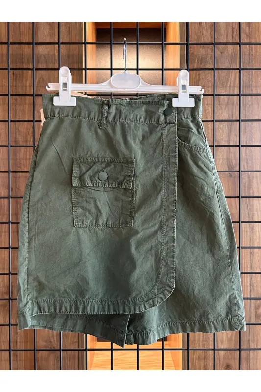 QIZ CHAQALOQ BOLA SHORT YUBKA - HAKI - FLAMINGO