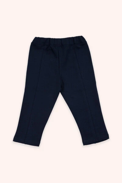 Qiz chaqaloq rezinkali bel to'q ko'k shim - 2