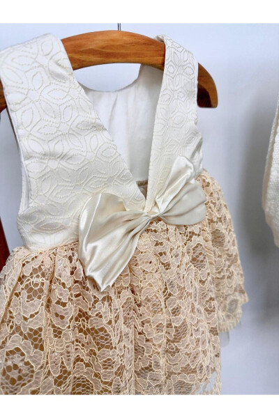 QIZ CHAQALOQ UCHUN DANTEL ORQA KAMONLI DETAILI ADYOL 6 QISM MEVLÜT TO'PLAMI - 3