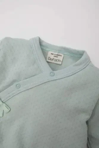 Qiz chaqaloq yangi tug'ilgan chitchitli uzun yengli tulum E2383A525SP - 2