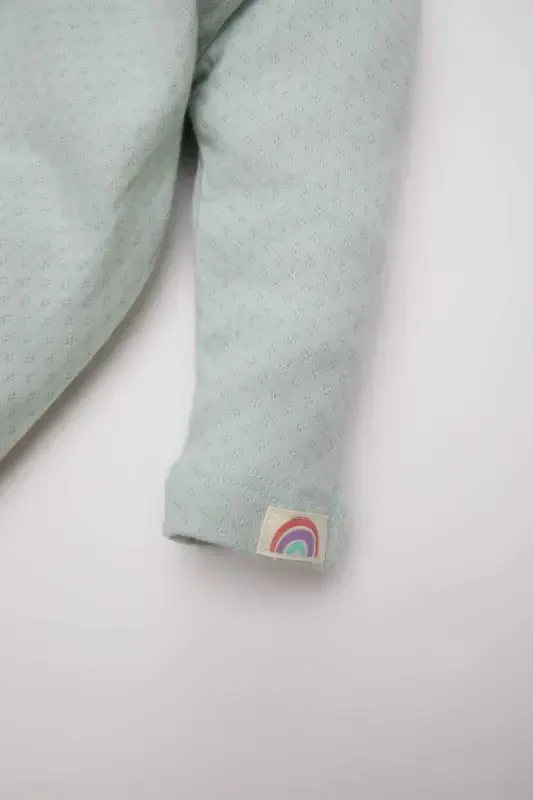 Qiz chaqaloq yangi tug'ilgan chitchitli uzun yengli tulum E2383A525SP - 3