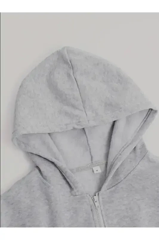 Qiz-o'g'il Bolalar bosmasiz Kapşonli Xirka Sweatshirt (Yangi Mahsulot) 1 Adet Tir-3 - 4