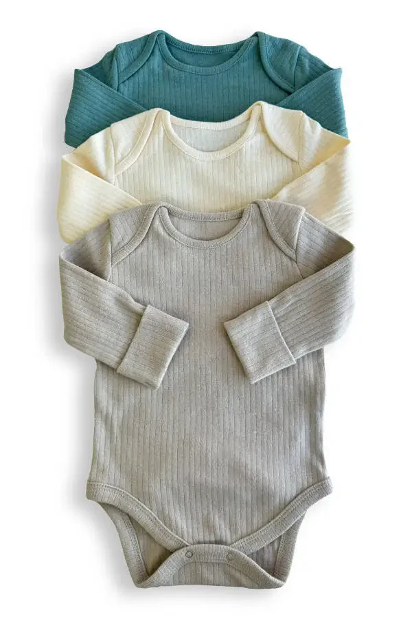 Qiza Unisex 3 Parça Uzun Kollu Kendinden Patikli Z - 1