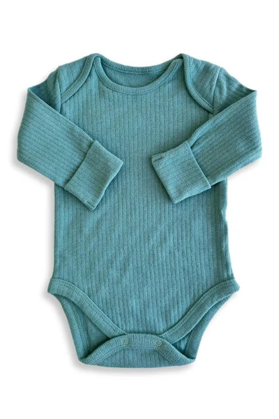 Qiza Unisex 3 Parça Uzun Kollu Kendinden Patikli Z - 5