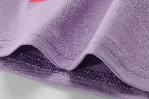 Qizaloqlar pijamasi Qisqa yengli 100% paxta Toddler Pjs Suv parisi Uxlash kiyimi Y единорог Pijama Yozgi kiyimlar to'plami 1-7T - 5