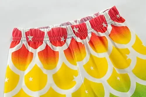 Qizaloqlar pijamasi Qisqa yengli 100% paxta Toddler Pjs Suv parisi Uxlash kiyimi Y единорог Pijama Yozgi kiyimlar to'plami 1-7T - 6