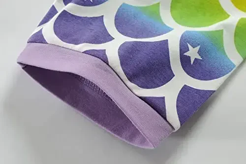 Qizaloqlar pijamasi Qisqa yengli 100% paxta Toddler Pjs Suv parisi Uxlash kiyimi Y единорог Pijama Yozgi kiyimlar to'plami 1-7T - 7