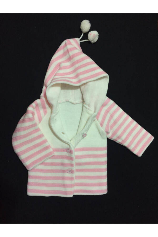 Qizcha Bolalar Oq Kardigan Ko'ylagi Chaqaloq Tashqi Kiyim - 1