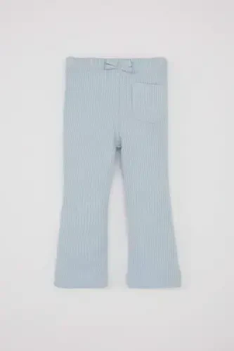 Qizcha uchun ispan uslubidagi gofrirovka qilingan leggins C2256A524SP - 1