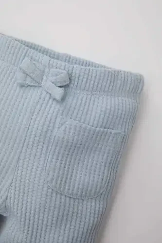 Qizcha uchun ispan uslubidagi gofrirovka qilingan leggins C2256A524SP - DEFACTO (1)