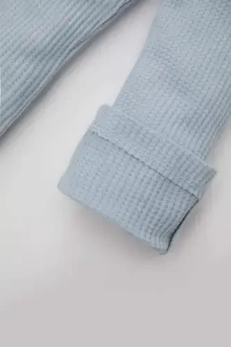 Qizcha uchun ispan uslubidagi gofrirovka qilingan leggins C2256A524SP - 3