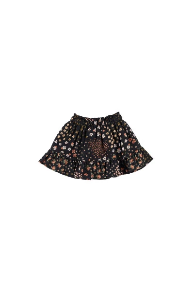 Qizcha uchun qora naqshli yubka - 5