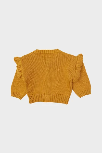 Qizcha uchun sariq kardigan 23FW0LT7702 - 5