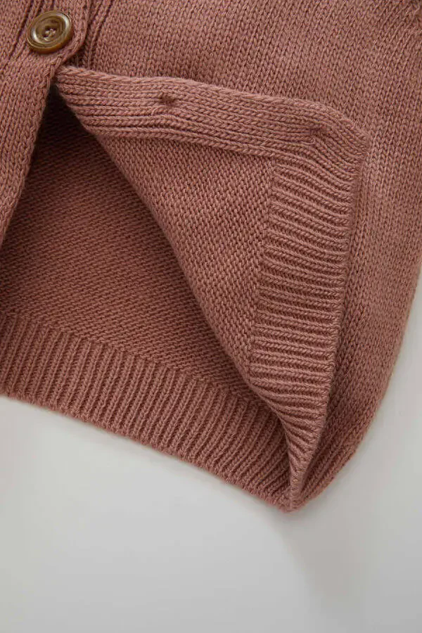 Qizcha uchun velosiped yoqali tugmali kardigan C7905A524AU - 4