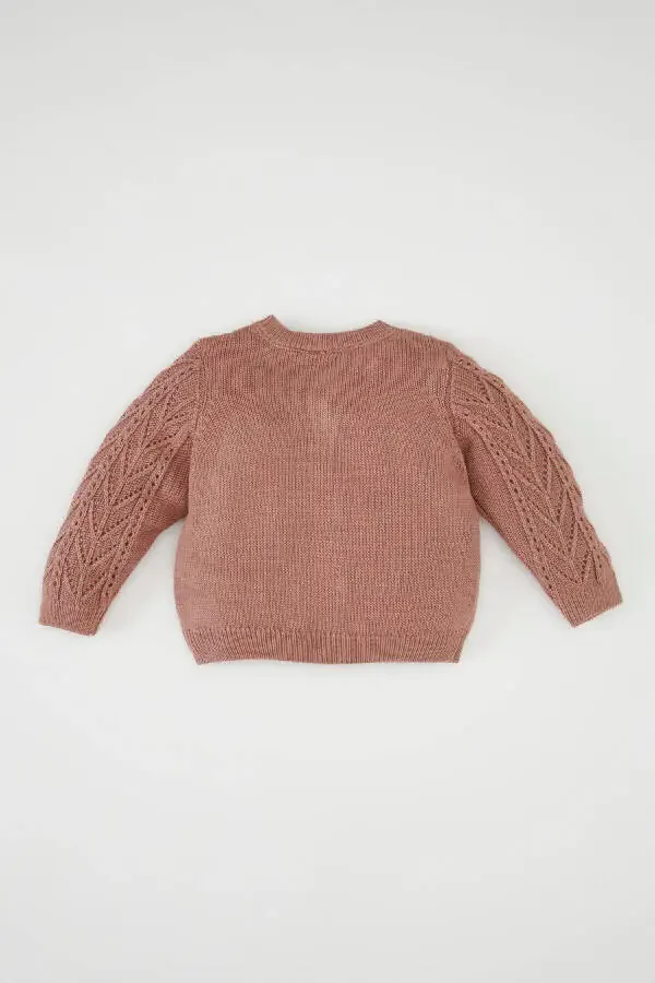 Qizcha uchun velosiped yoqali tugmali kardigan C7905A524AU - 5