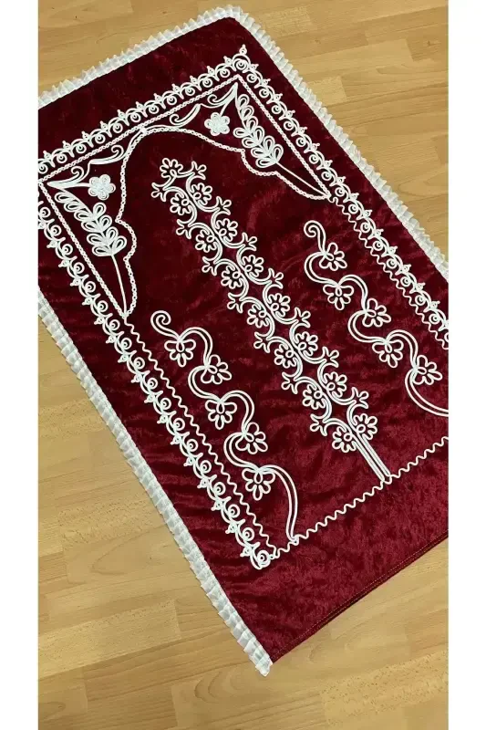 Qizil baxmal sep komplekti kelinlik joynamozi-QIZIL - AYHANHOME