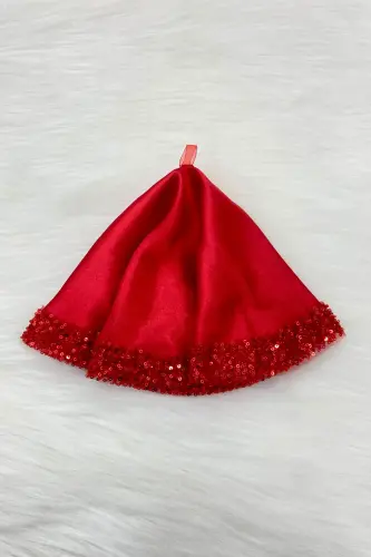 Qizil kelin kuyovlik ro'molcha pulli, Halay qo'l ro'molchasi, To'y xina sunnat so'z nishon Bride bo'ydoq-ORKİDESATENMENDİLKIRMIZI - 4