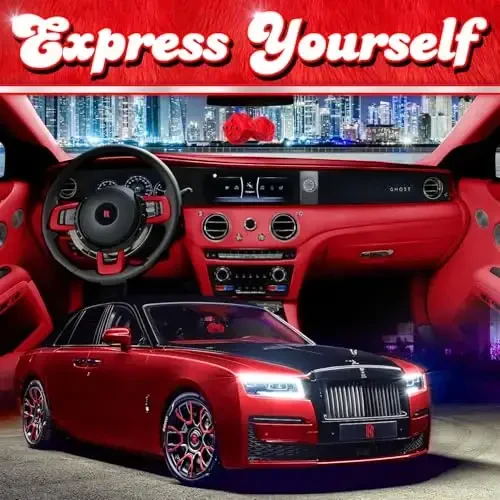 Red Fuzzy Dice for Car - Rear View Mirror Plush Cute Car Accessories for Interior - Auto Rearrview Hanging Ornament Decorations - Cool Classic Retro 1970s Aesthetic Automotive Decor - Red and Black - 4