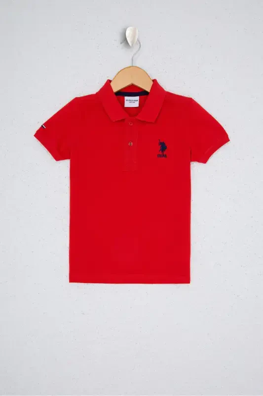 Qizil o'g'il bolalar futbolkasi-VR097 - 1