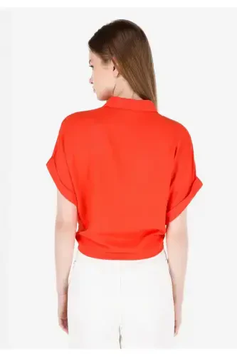 Qizil qisqa yengli ayollar ko'ylagi - COLIN’S (1)