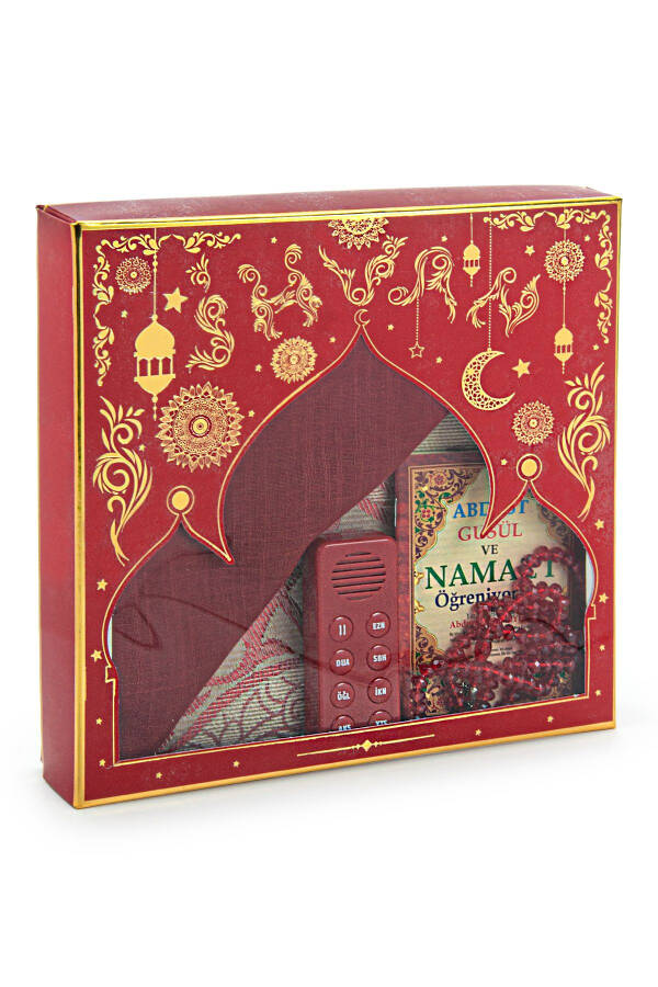 Qizimning Ovozli Namoz O'qituvchi Sajjada To'plami Qizil (NAMOZ O'QITADIGAN ASBOB) - 11