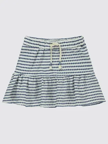 Qizlar Qiz Bola Etek 6-9 Yosh Element Moviy-Moviy - 1