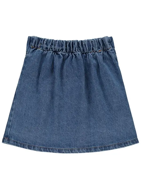 Qizlar Qiz bola Etek 6-9 Yosh Moviy-Moviy - 2