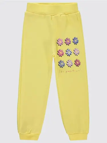 Qizlar Qiz Bola Sport Kiyimi 2-5 Yosh Sariq-Sariq - 1