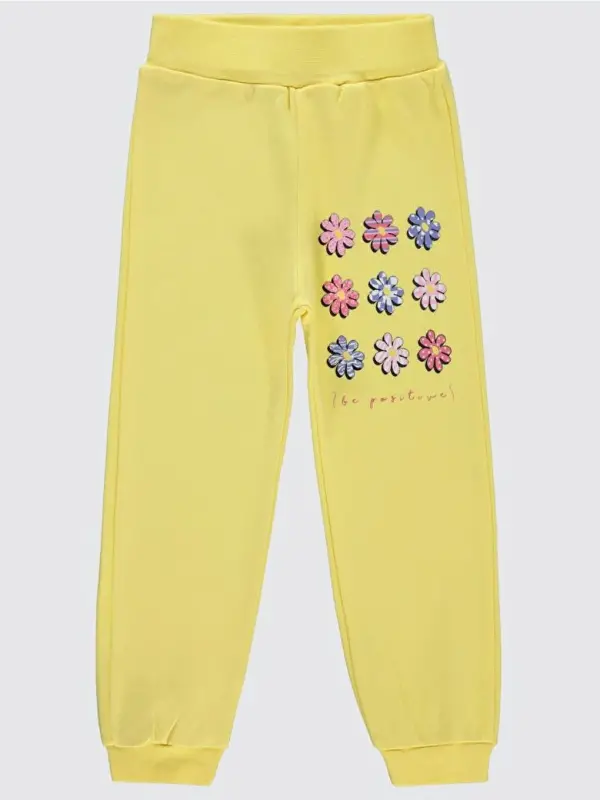 Qizlar Qiz Bola Sport Kiyimi 2-5 Yosh Sariq-Sariq - LC WAIKIKI