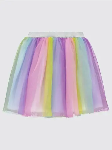 Qizlar Qiz Bola Yubka 4-9 Yosh Pushti-Pushti - LC WAIKIKI (1)