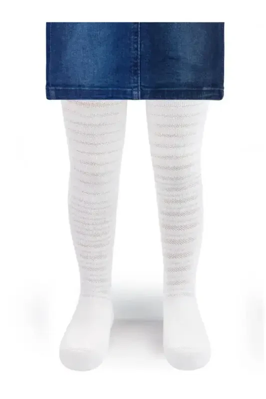 Qizlar Qiz Bolalar paypoqlari 3-11 yosh Oq - CIVIL