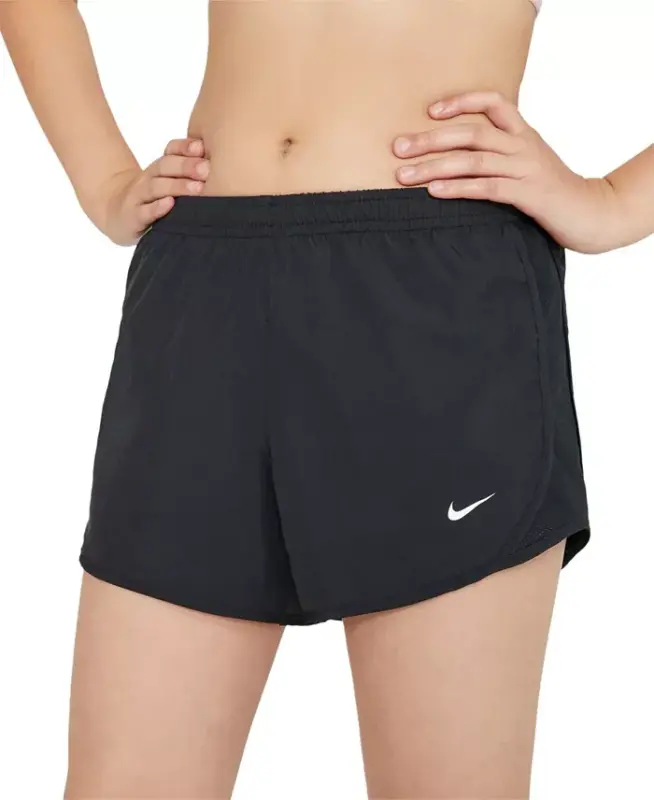 Qizlar uchun 7-16 Dri-Fit Tempo yugurish shortiklari - Qora - NIKE