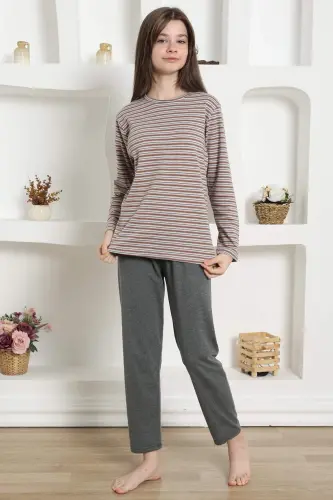 Qizlar uchun Paxta Pijama To'plami 20424 - 1