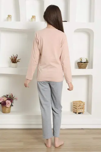 Qizlar uchun paxta pijama toʻplami 20425 - 15