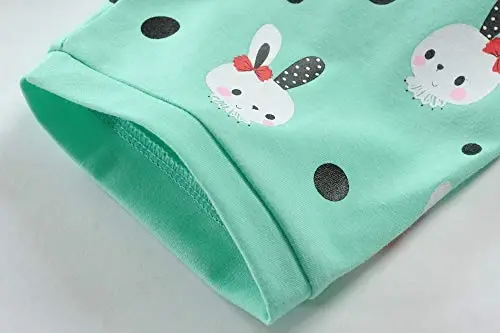 Qizlar uchun qisqa yengli pijamalar 100% paxta, kichkintoylar uchun pijama, suv parisi bilan bezatilgan, biryoqli pijama, yozgi kiyimlar to‘plami 1-7T - 6
