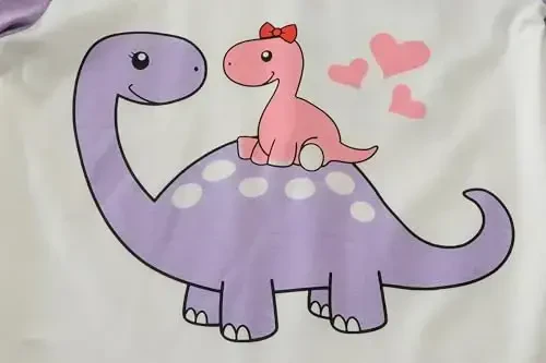 Qizlar uchun qisqa yengli pijamalar 100% paxta Toddler Pjs Mermaid Uxlash kiyimlari Unicorn Pijama Yozgi kiyimlar to'plamlari 1-7T - 3