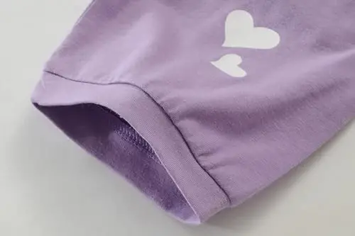 Qizlar uchun qisqa yengli pijamalar 100% paxta Toddler Pjs Mermaid Uxlash kiyimlari Unicorn Pijama Yozgi kiyimlar to'plamlari 1-7T - 6