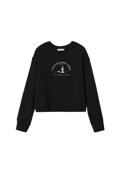 Qizlar uchun qora futbolka - 4