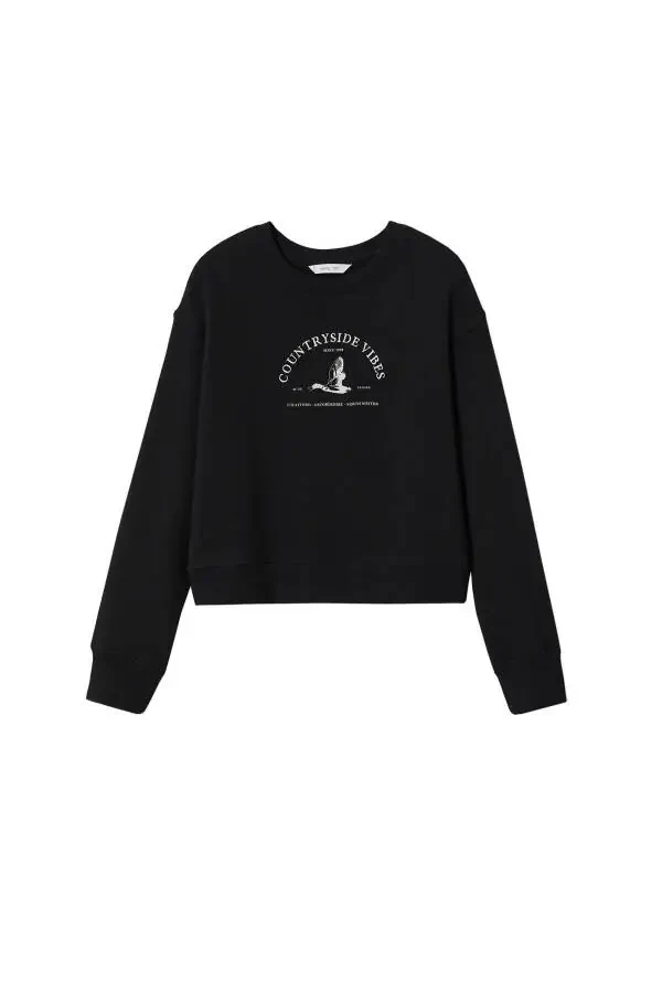 Qizlar uchun qora futbolka - 4